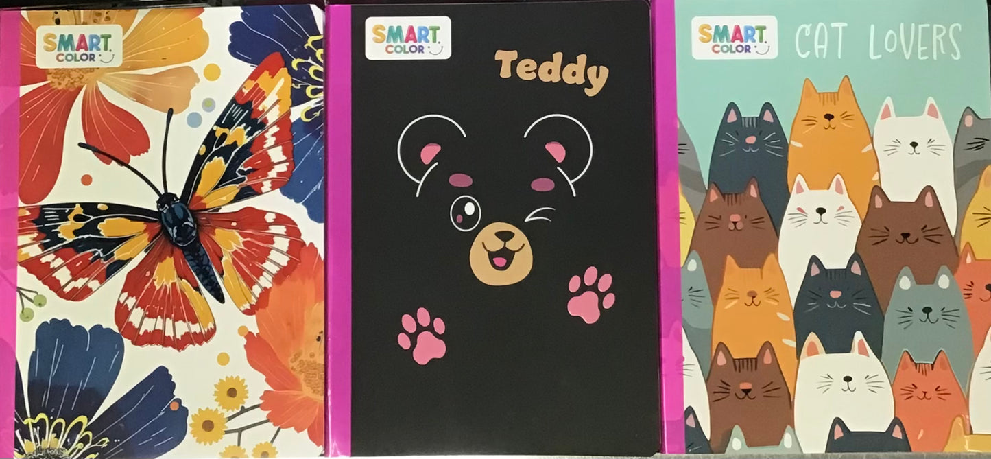 SMART COLOR LIBRETA REGULAR DISEÑOS A ESCOGER