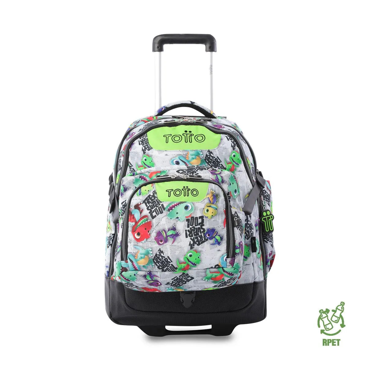 TOTTO MOCHILA CON RUEDAS T-REX SUPER COOL