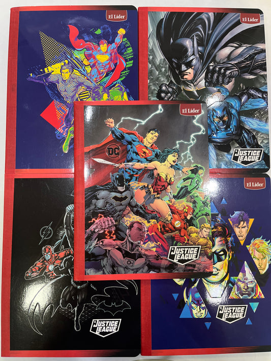 EL LÍDER LIBRETA COCIDA JUSTICE LEAGUE ASSORTED
