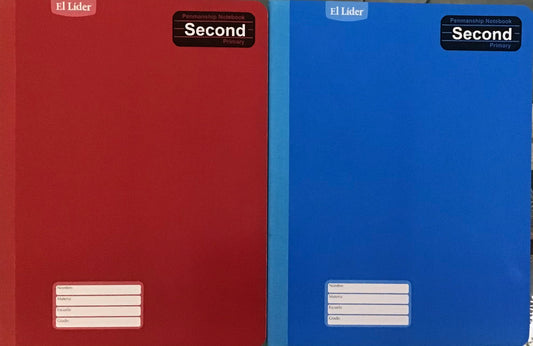 EL LIDER LIBRETA DE CALIGRAFIA SECOND COLORES A ESCOGER