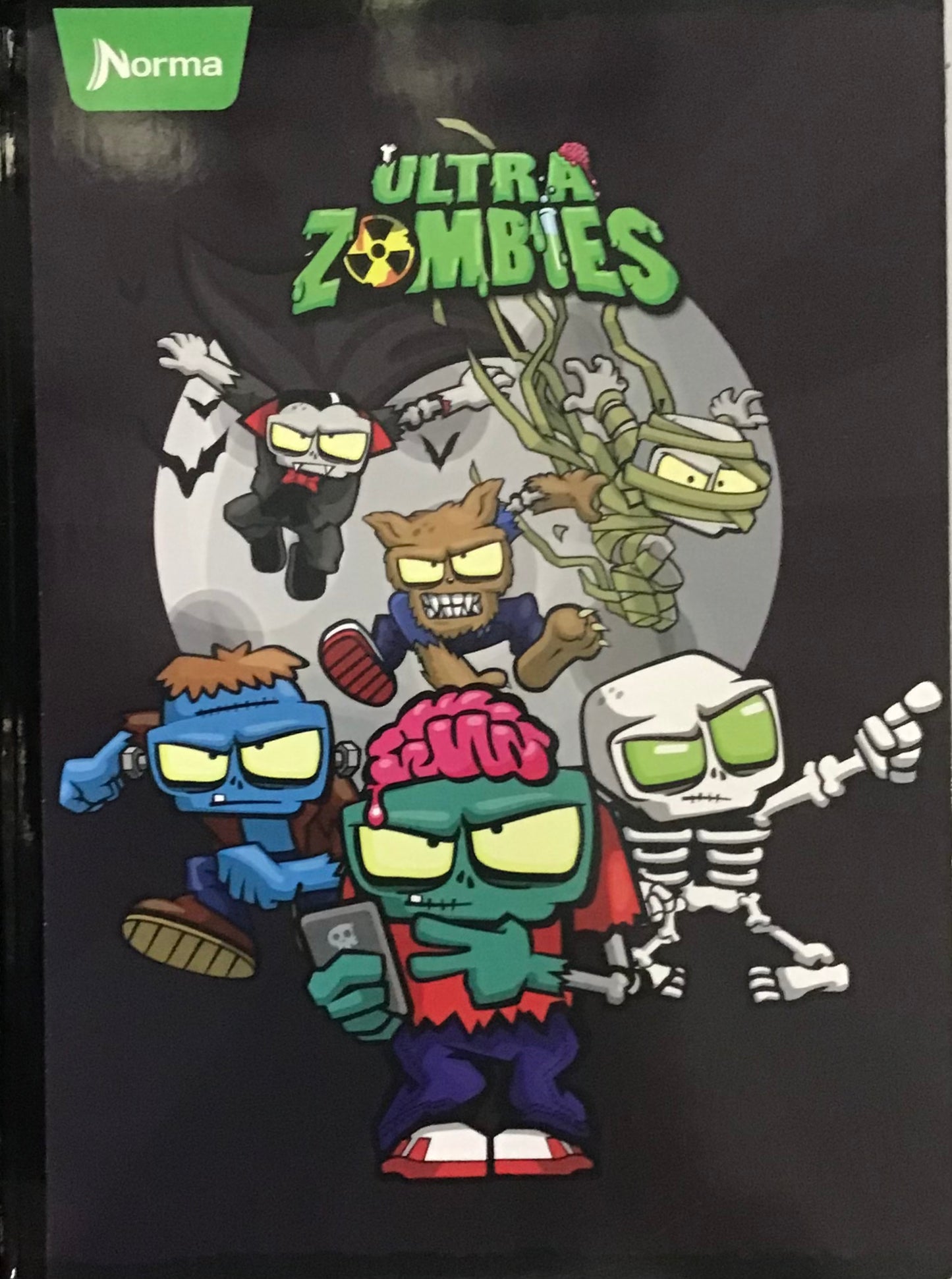 NORMA LIBRETA REGULAR ZOMBIES ASSORTED