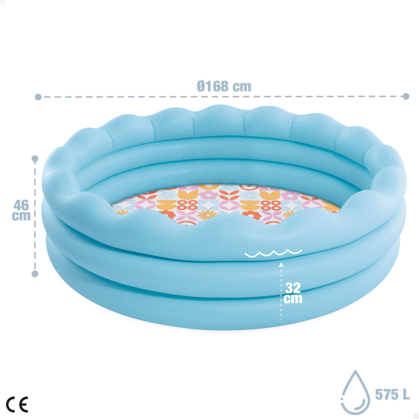 INTEX Piscina Inflable 1.68m X 46cm