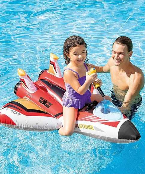Intex Flotador Avion Con Pistola De Agua Color a Escoger