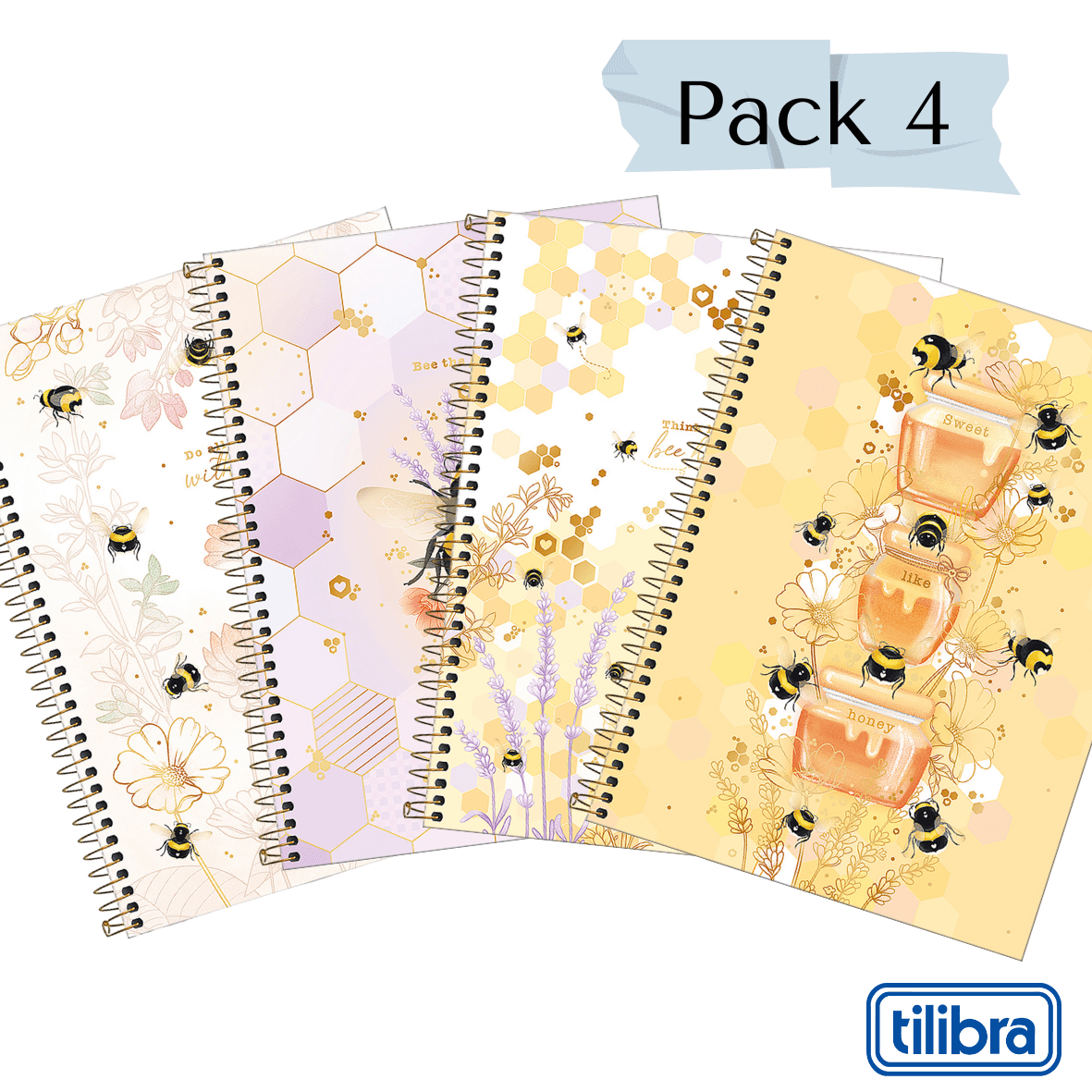 TILIBRA LIBRETA DE ARGOLLAS 10 DIVISIONES HONEY BEE